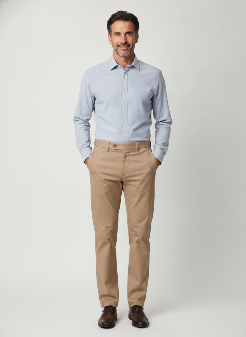 Chino Kensington, Slim Fit, Baumwolle-Modal, braun