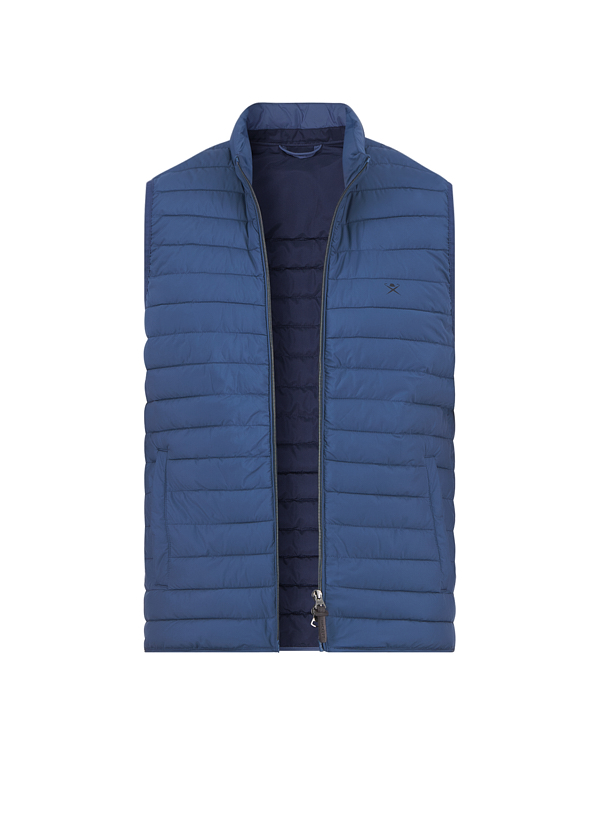 Steppweste, Mikrofaser wasserabweisend, blau