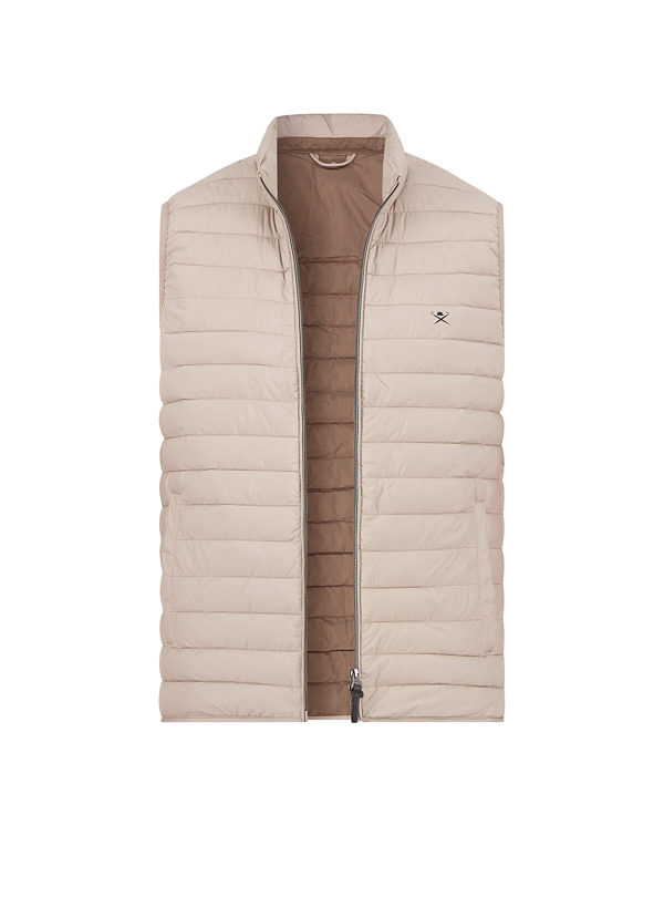 Steppweste, Mikrofaser wasserabweisend, beige