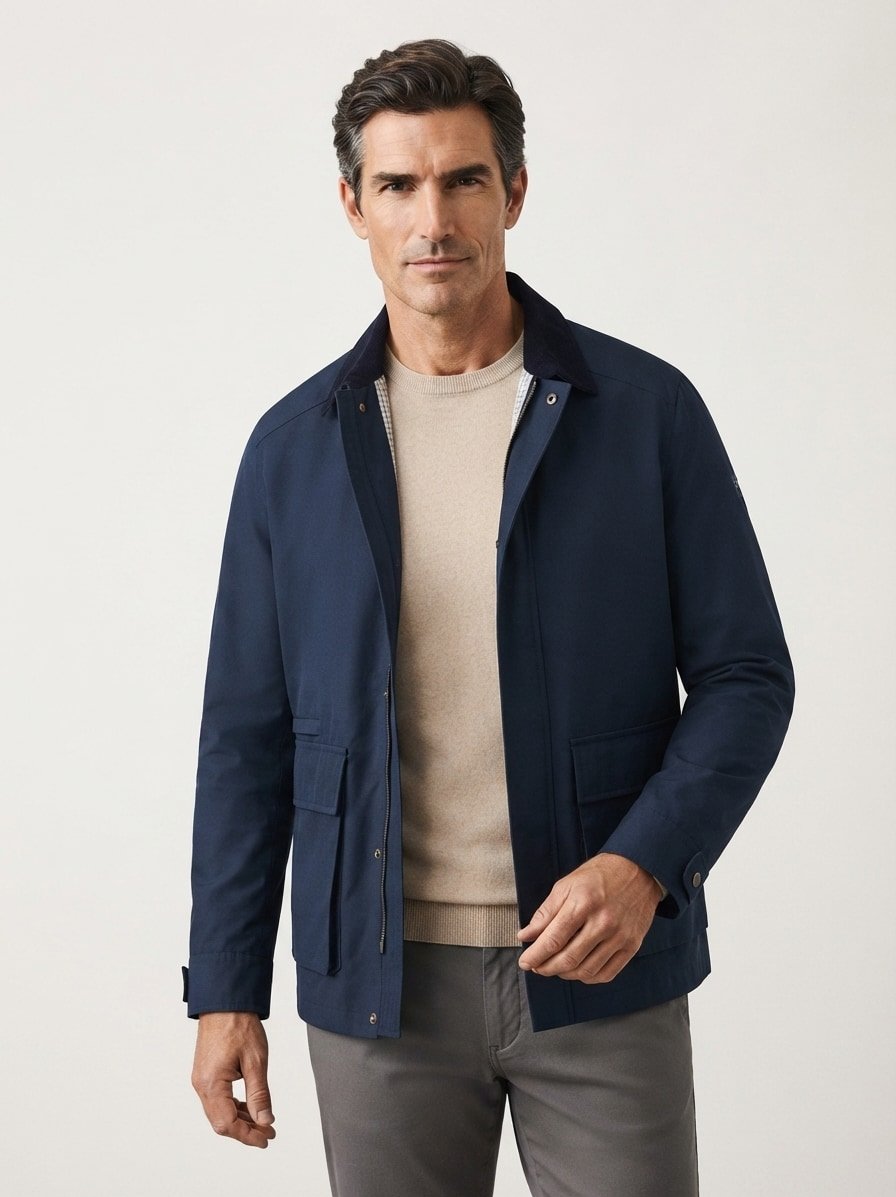 Fiedjacket, Twill, navy