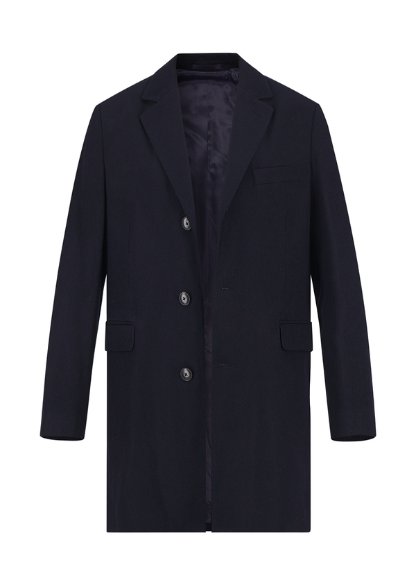 Mantel , Wolle, navy