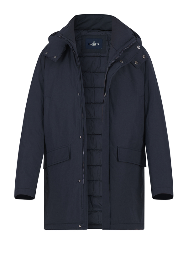 HACKETT Herren Jacken blau Mikrofaser unifarben
