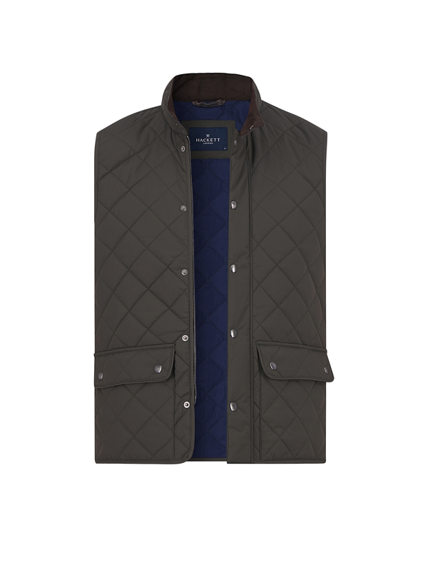Steppweste, Mikrofaser, khaki
