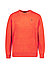 Pullover, Lammwolle, orange meliert - orange