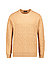 Pullover, Lammwolle, cognac meliert - cognac