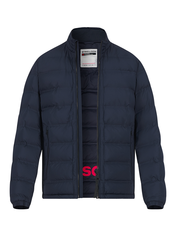 Steppjacke, Mikrofaser wasserabweisend, dunkelblau