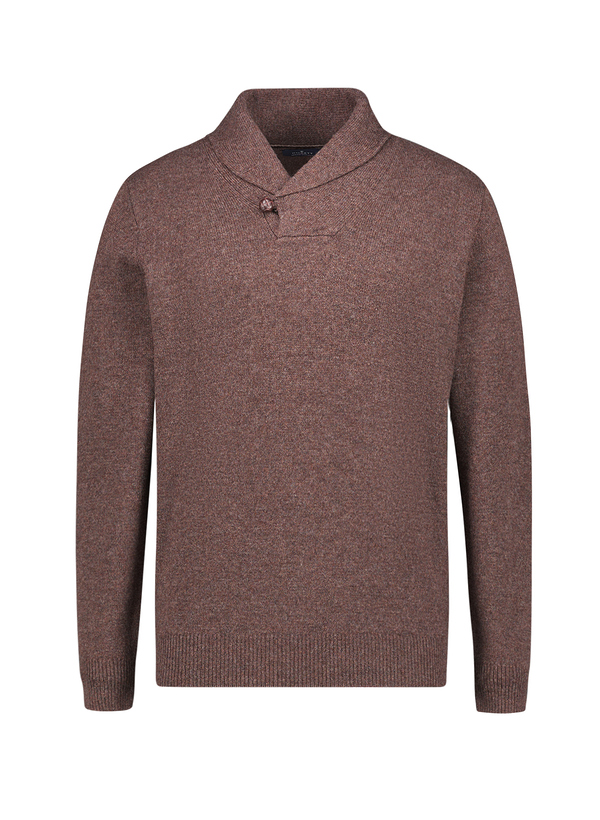 Pullover, Merinowolle-Kaschmir, braun meliert