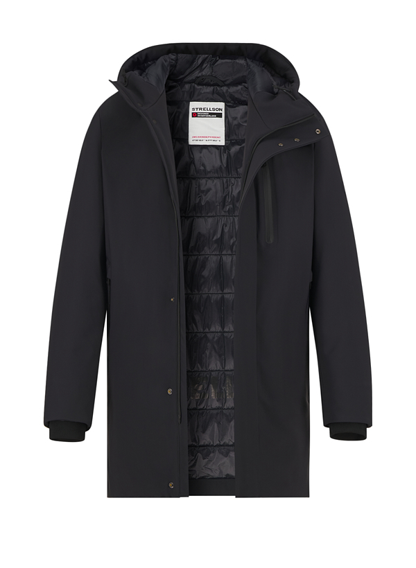 Parka, Nylon-Stretch wasserabweisend, dunkelblau