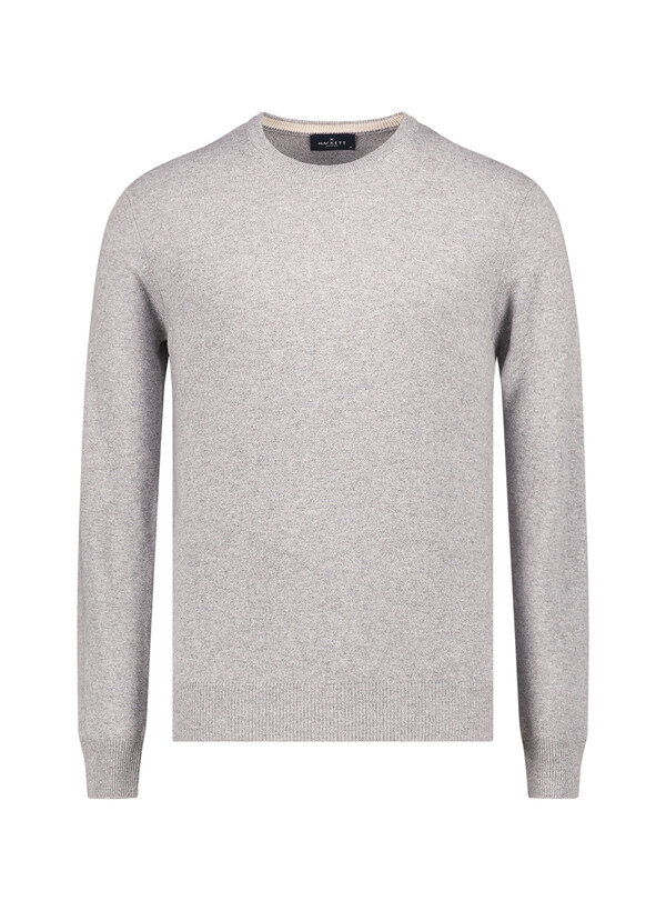Pullover, Merinowolle-Kaschmir, grau meliert