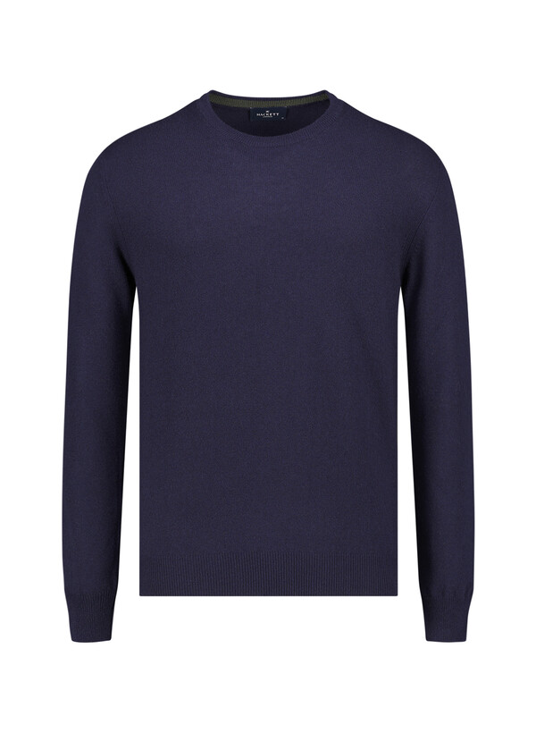 Pullover, Merinowolle-Kaschmir, navy meliert