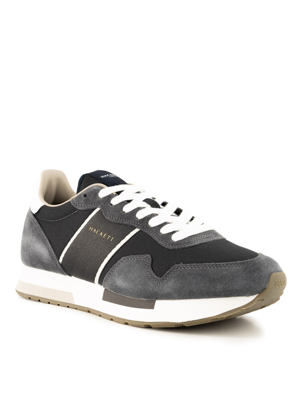 Schneaker Keston, Veloursleder-Textil, anthrazit-grau