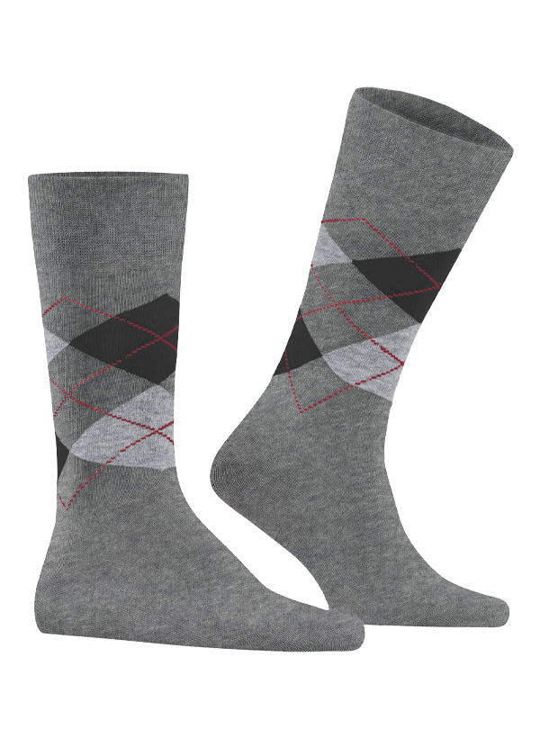 Socken Everyday, Baumwoll-Stretch, hellgrau gemustert