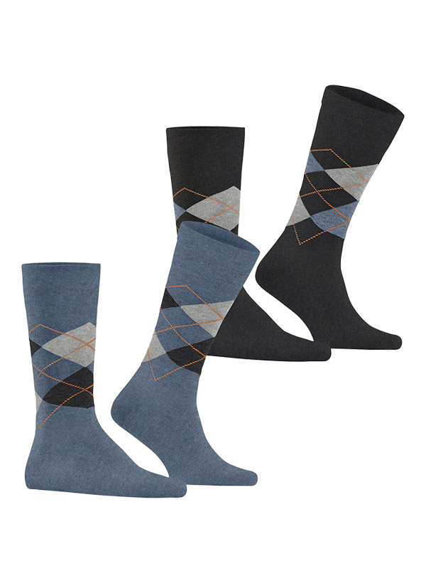 Socken Everyday, Baumwoll-Stretch, denim gemustert
