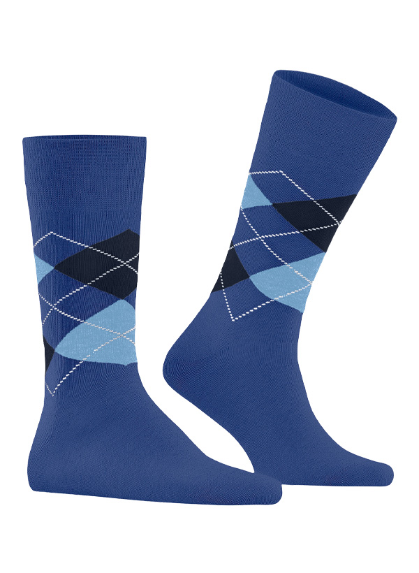 Socken Everyday, Baumwoll-Stretch, dunkelblau gemustert