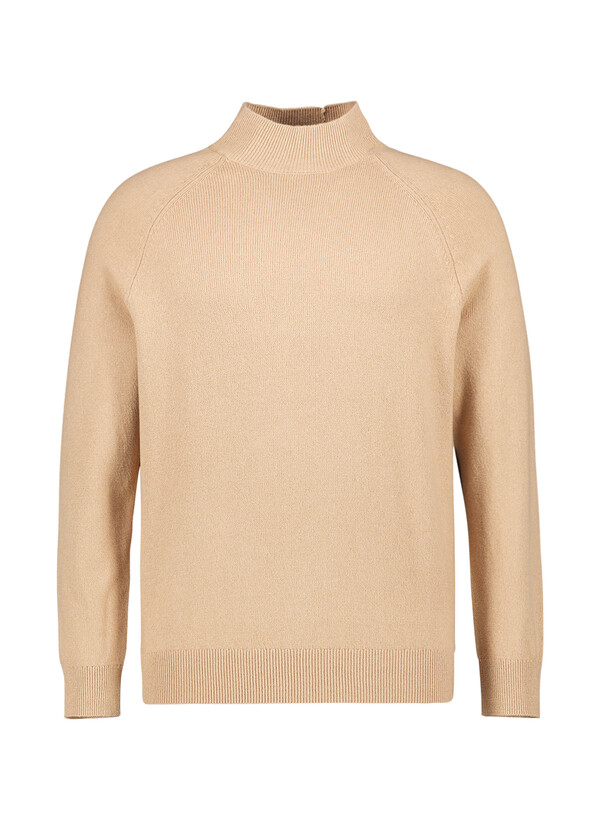 Stehkragenpullover Tito, Baumwolle, beige