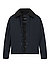 Funktionsjacke, Mikrofaser wasserabweisend, Teddyfell-Kragen, schwarz - schwarz