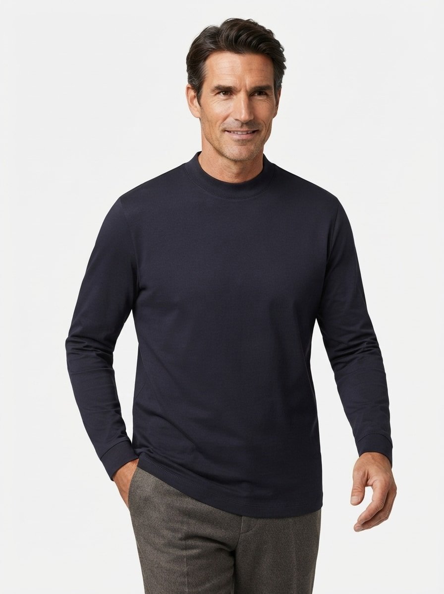 Longsleeve Pepe, Baumwolle, mercerisiert, dunkelblau