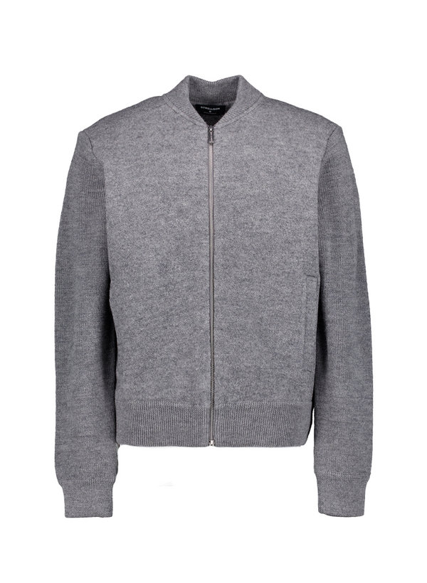Cardigan, Schurwolle, grau