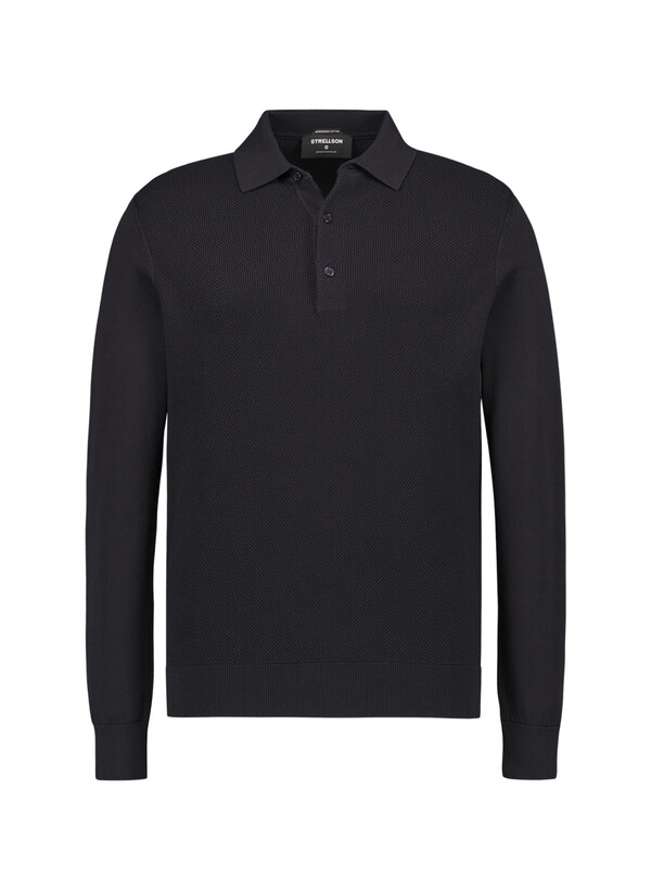 Pullover Adrian,  Baumwolle, schwarz strukturiert