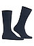 Serie Airport, Socken, Schurwoll-Stretch, blau - blau