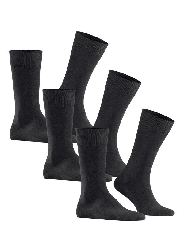Serie Family, Socken, Baumwolle, anthrazit meliert
