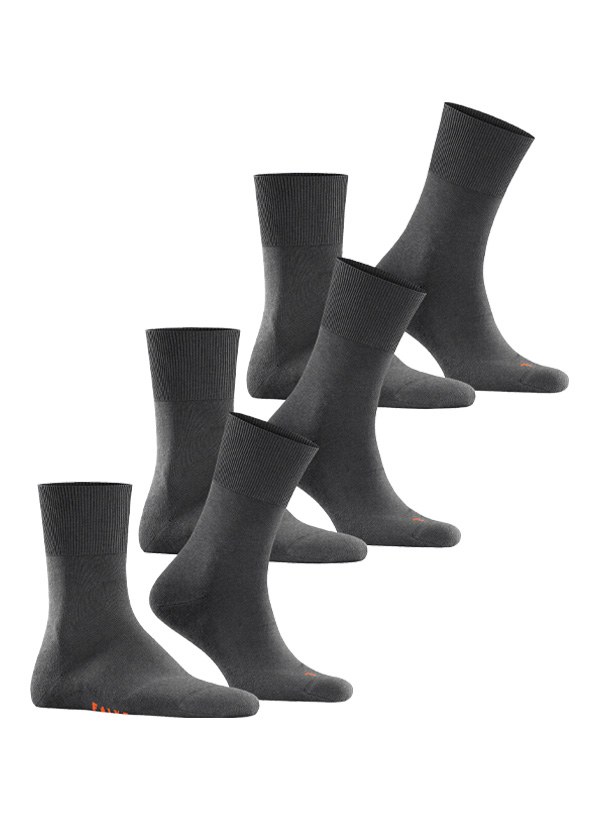 Serie Run, Socken, Baumwoll-Stretch, dunkelgrau meliert