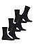 Serie Run, Socken, Baumwoll-Stretch, schwarz - schwarz