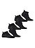 Serie Cool Kick, Sneakersocken, Mikrofaser, schwarz - schwarz