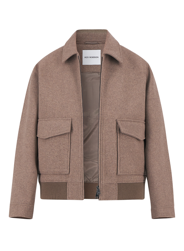 Blouson, Wolle, braun