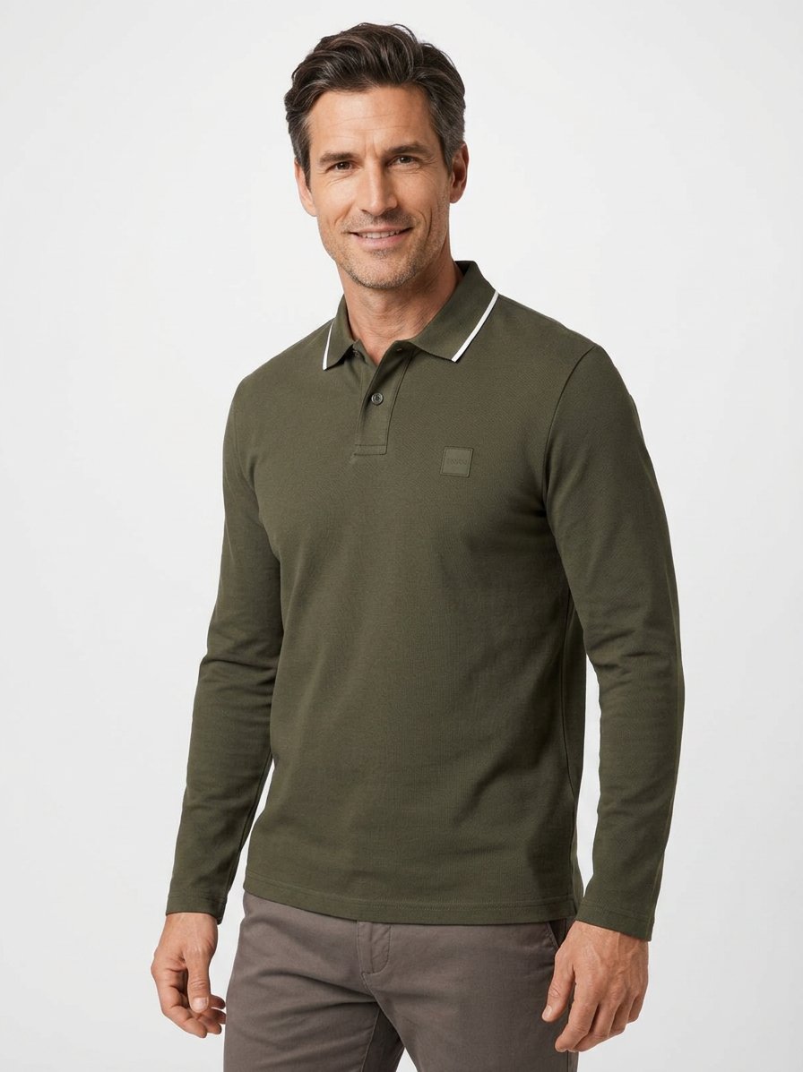 Polo-Shirt PasserfordLong, Piqué, grün
