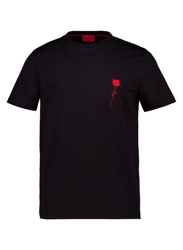T-Shirt Diflow, Baumwolle, schwarz