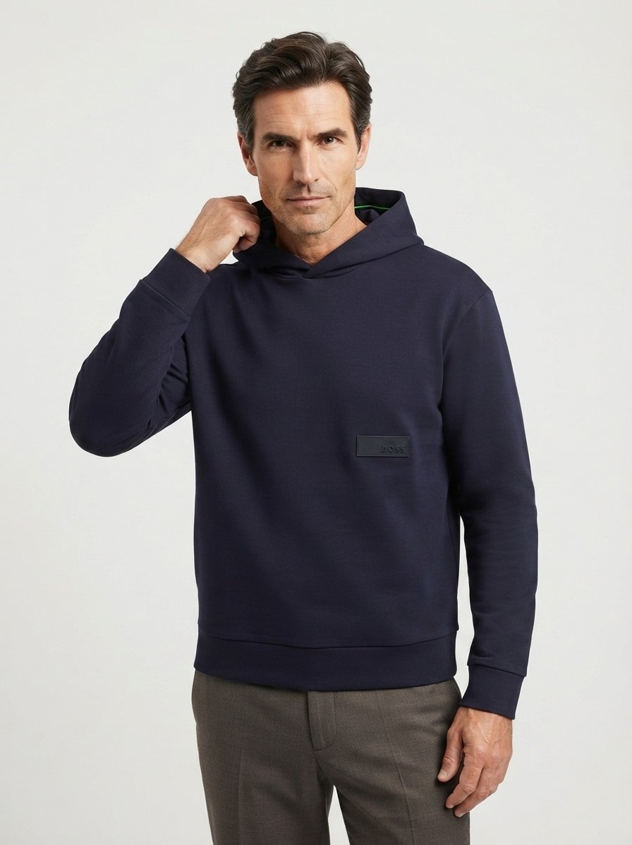 Hoodie, Baumwolle, dunkelblau