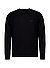 Pullover Momentum, Thermo Baumwoll-Strick, schwarz - schwarz