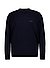 Pullover Momentum, Thermo Baumwoll-Strick, dunkelblau - dunkelblau