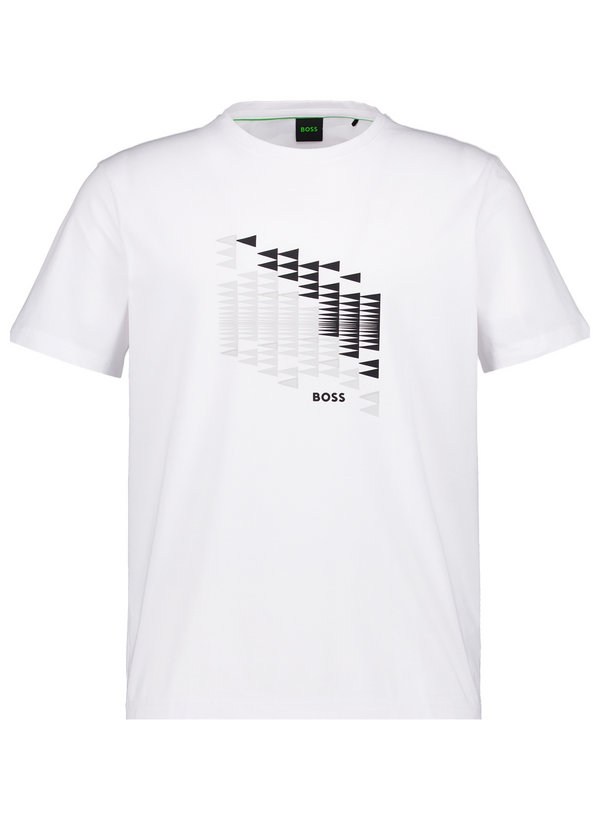 T-Shirt, Baumwoll-Stretch, weiß