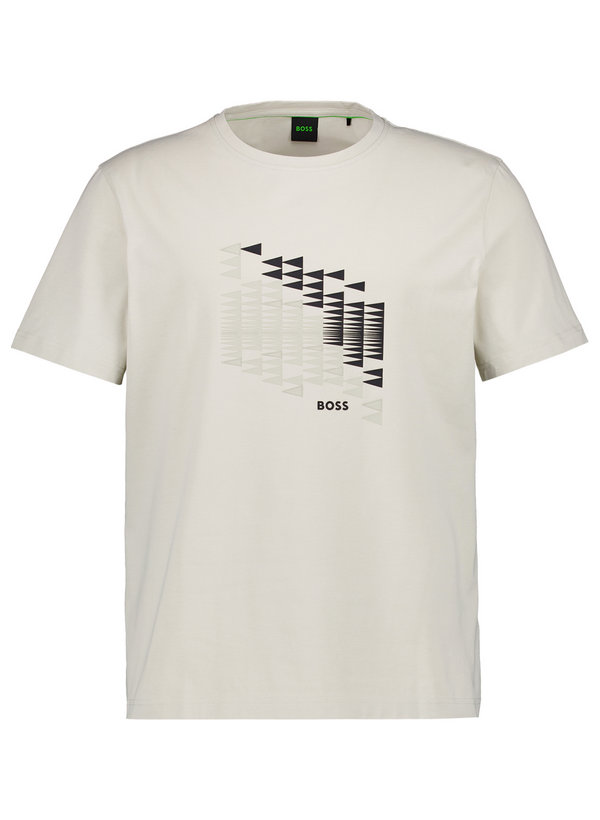 T-Shirt, Baumwoll-Stretch, hellbeige