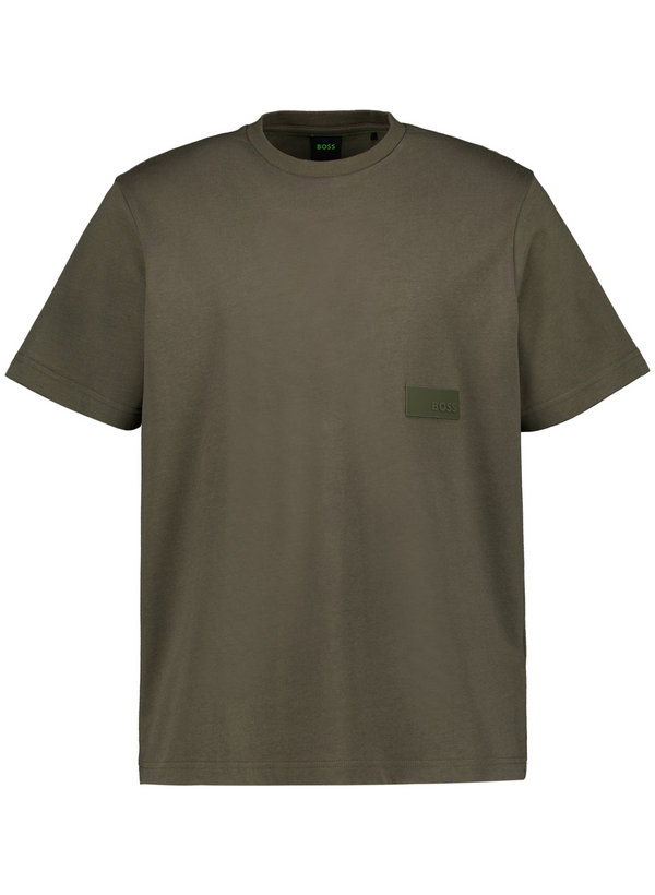 T-Shirt, Baumwolle, dunkelgrün