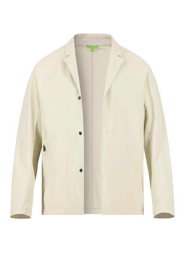 Jacke, Mikrofaser wasserabweisend, Revers, hellbeige