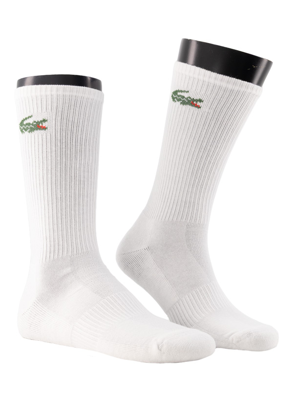 LACOSTE Herren Socken weiß Baumwolle unifarben