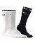 Socken, Baumwolle, weiß-grau-schwarz - weiß-silber-schwarz