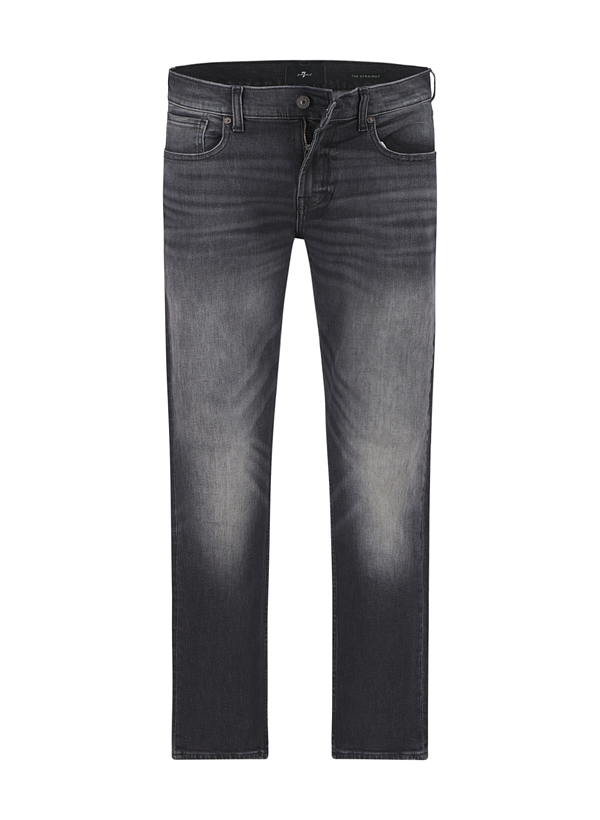 Jeans The Staight, Baumwoll-Stretch, anthrazit
