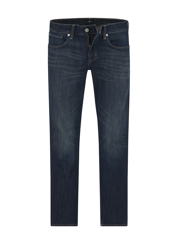 Jeans, Straight Fit, Baumwoll-Stretch, dunkelblau