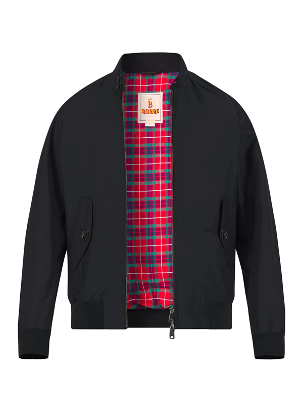 Blouson BARACUTA G9, Slim Fit, Baumwoll-Melange, schwarz