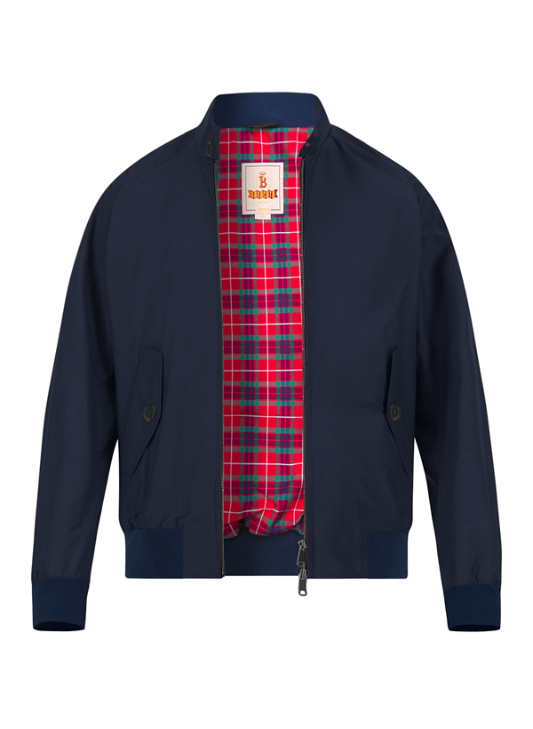 Blouson BARACUTA G9, Slim Fit, Baumwoll-Melange, navy