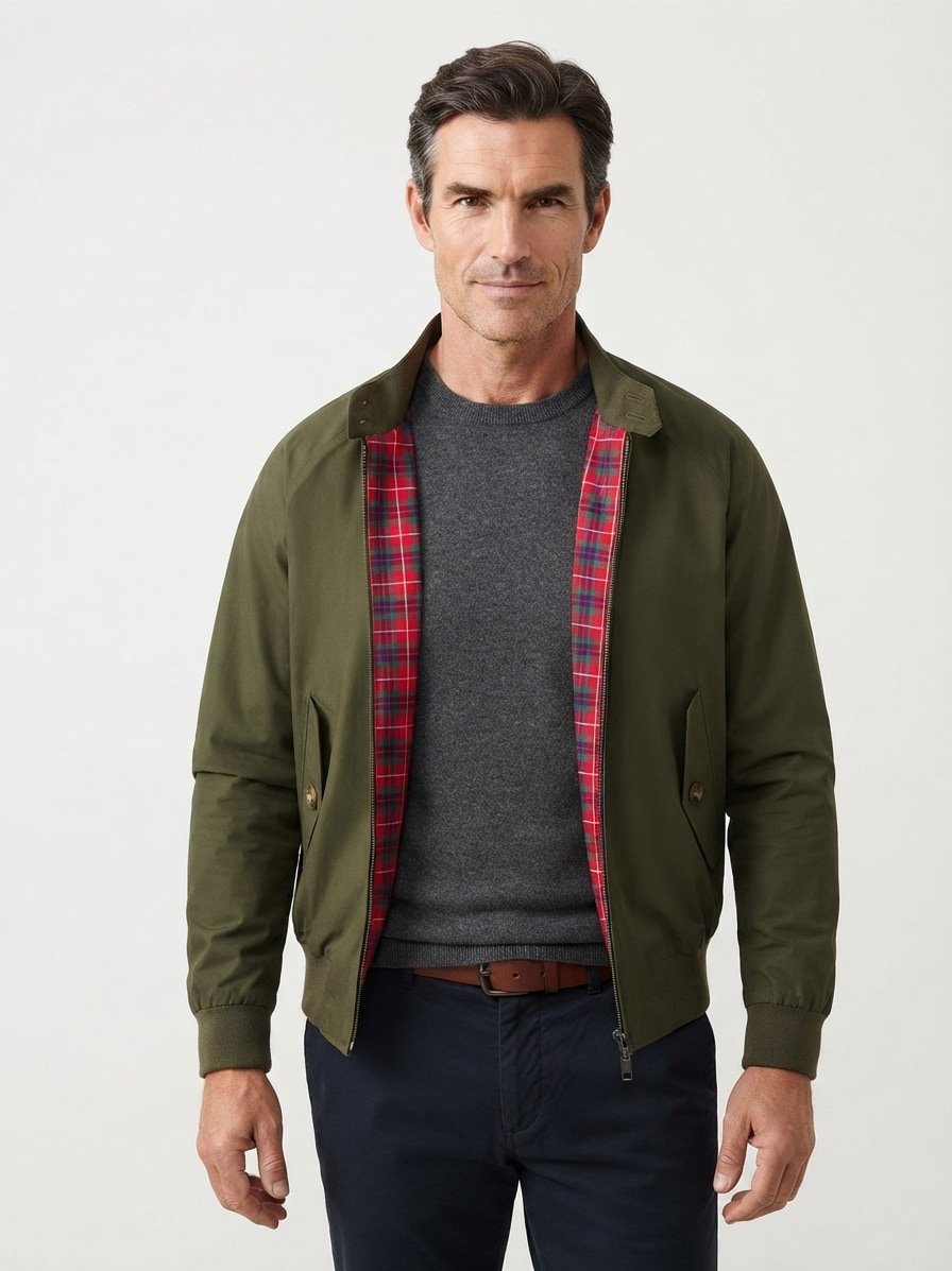 Blouson BARACUTA G9, Slim Fit, Baumwoll-Melange, beech