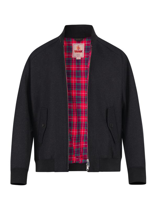 Blouson Melton G9, Regular Fit, Wolle-Kaschmir, anthrazit
