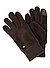 Handschuhe, Veloursleder-Strick, Touchscreen, kaffee - kaffee