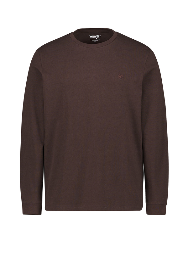 Longsleeve, Baumwolle, chocolate