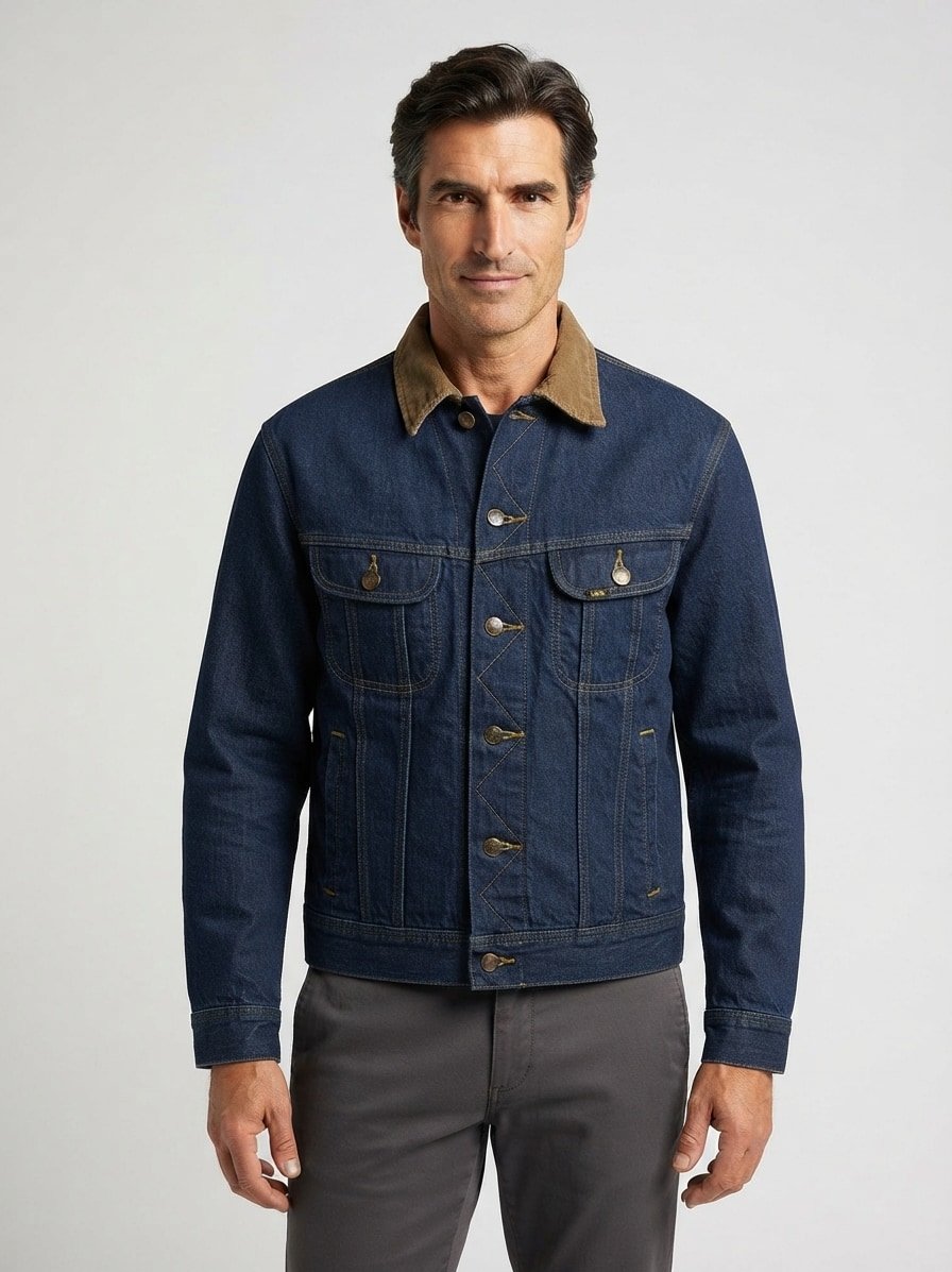 Jeansjacke, Baumwolle,dunkelblau