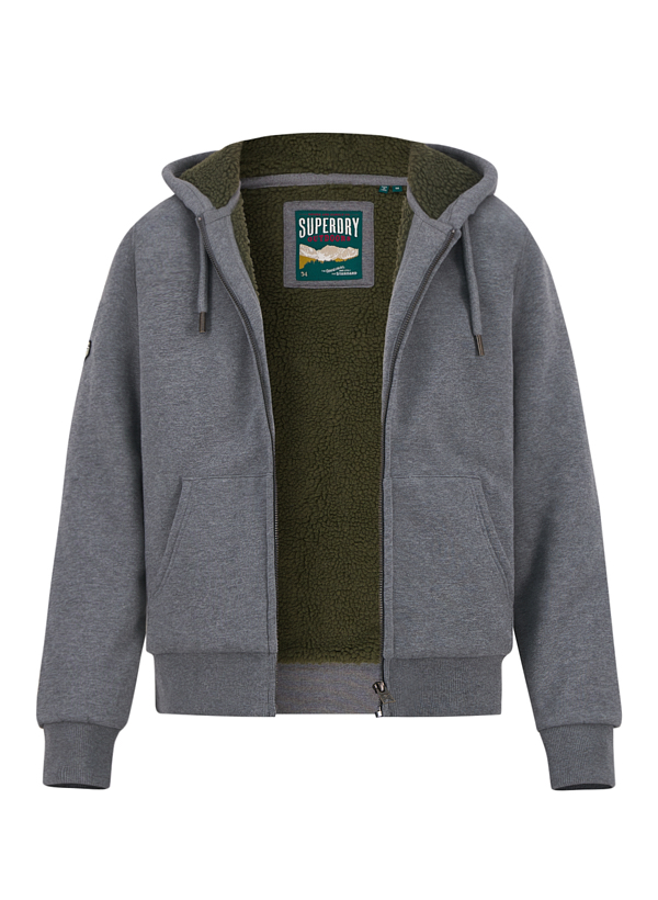 Superdry Herren Sweatjacke grau